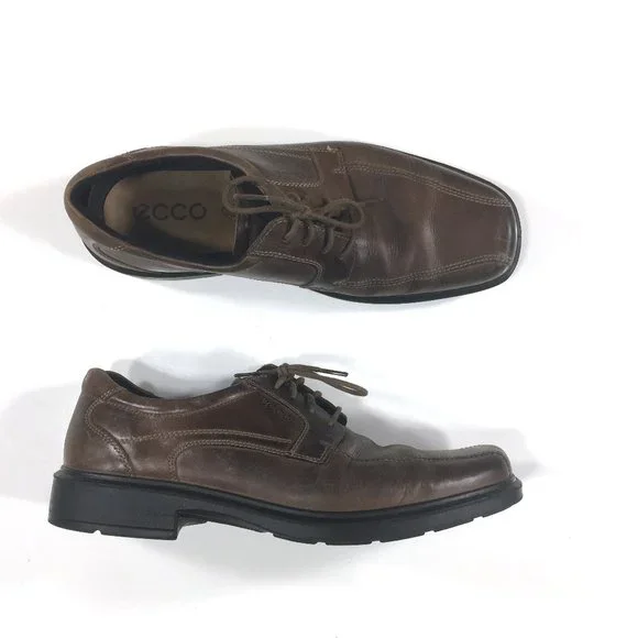 ECCO Helsinki Lace Up Leather Oxfords - Brown Size 45 Men main image 3